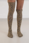 BASERANGE Cotton Stockings KOK KTOK Collection France BAS-SOTOK-TC-AU25-OLIVE GREEN MELANGE (KOK KTOK SOOK SOTOK)